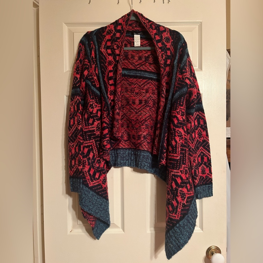 West 36th Pink and Blue Sweater, Size S/M